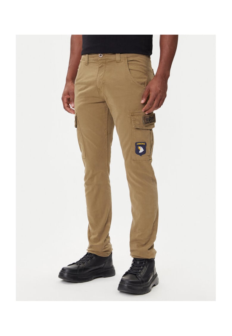 Pantaloni barbati - 207377608 - Bumbac - 38 EU - Verde