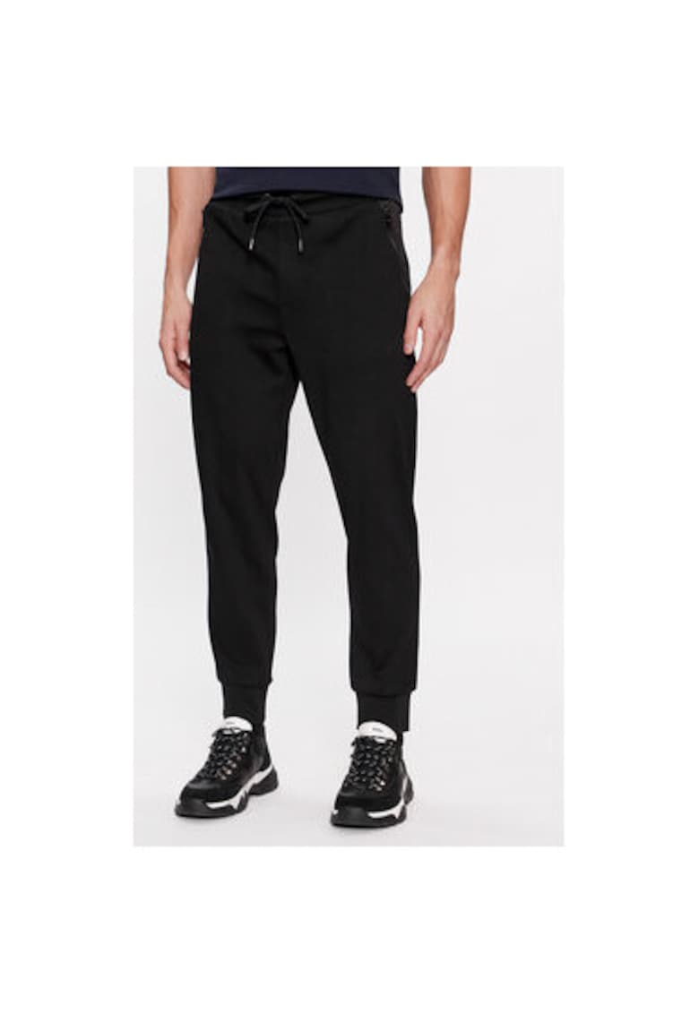 Pantaloni barbati - 302941049 - Bumbac - Negru - Negru