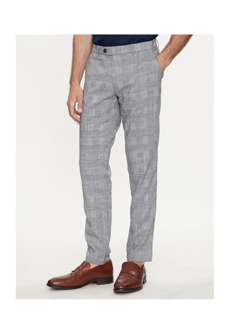 Pantaloni barbati - 303758882 - Lyocell/Poliester - Albastru - Albastru