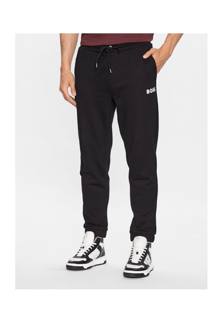 Pantaloni barbati - 302435593 - Bumbac - Negru - Negru