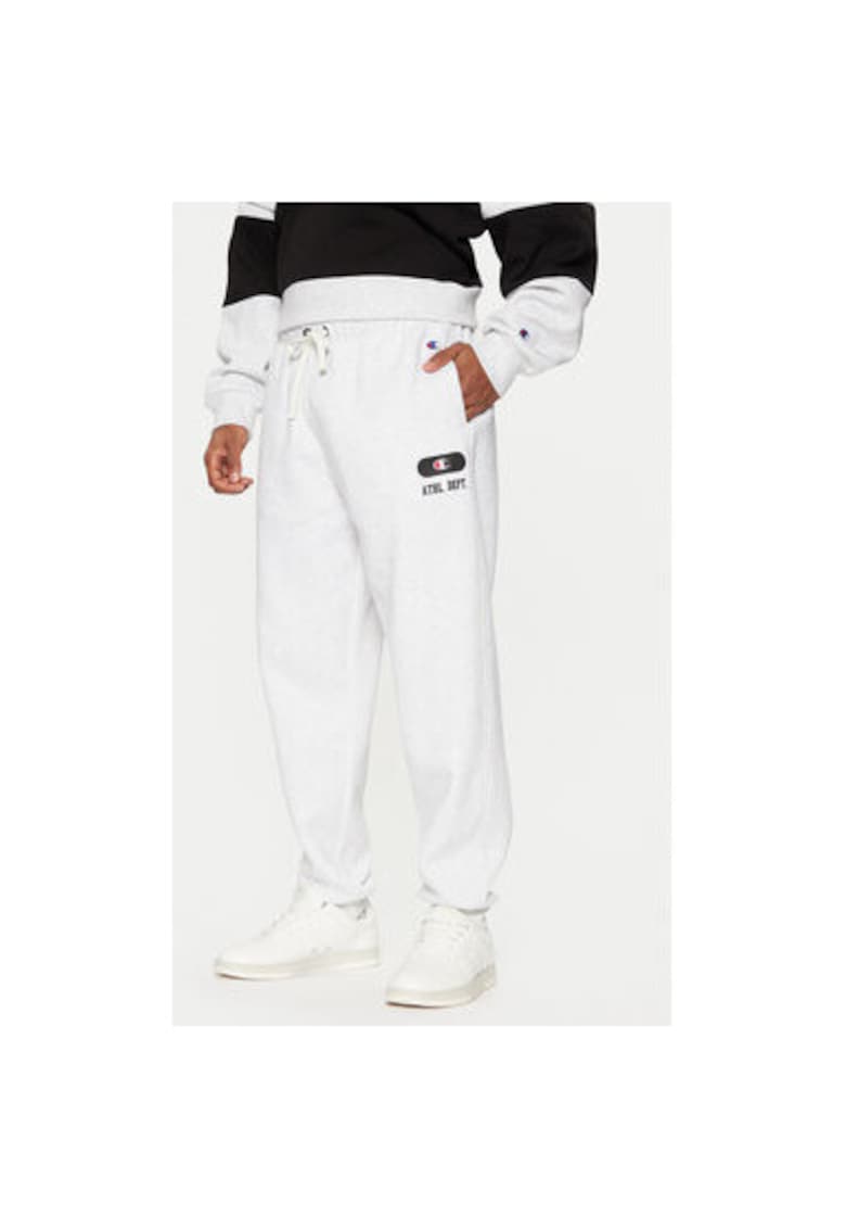 Pantaloni barbati - 304700149 - Bumbac - Gri