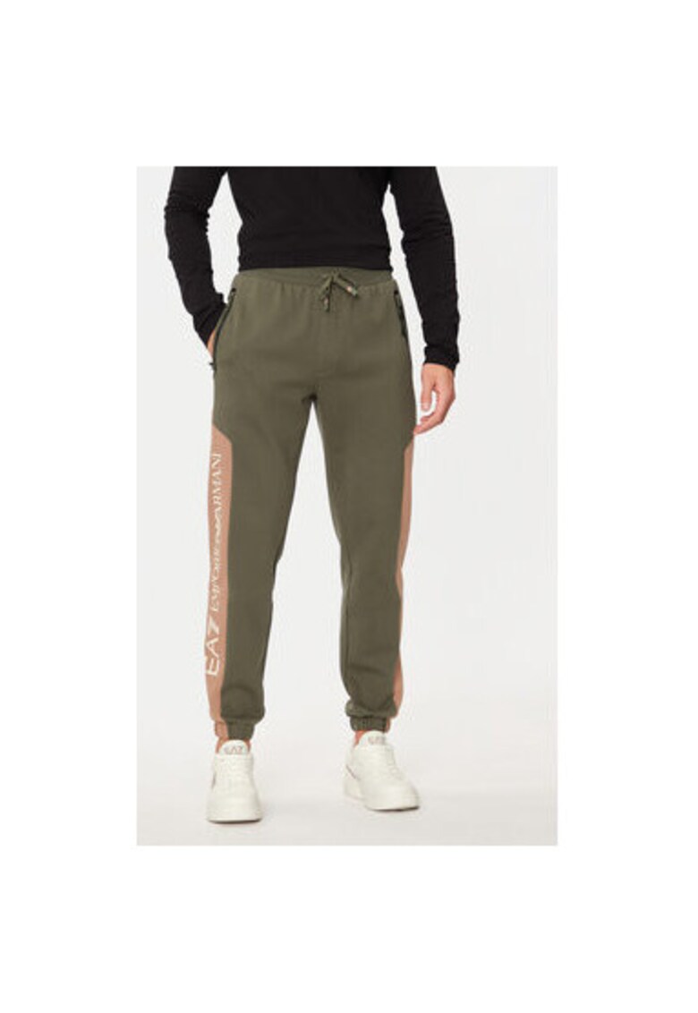 Pantaloni barbati - Emporio Armani 304212314 - Bumbac - Verde - Verde