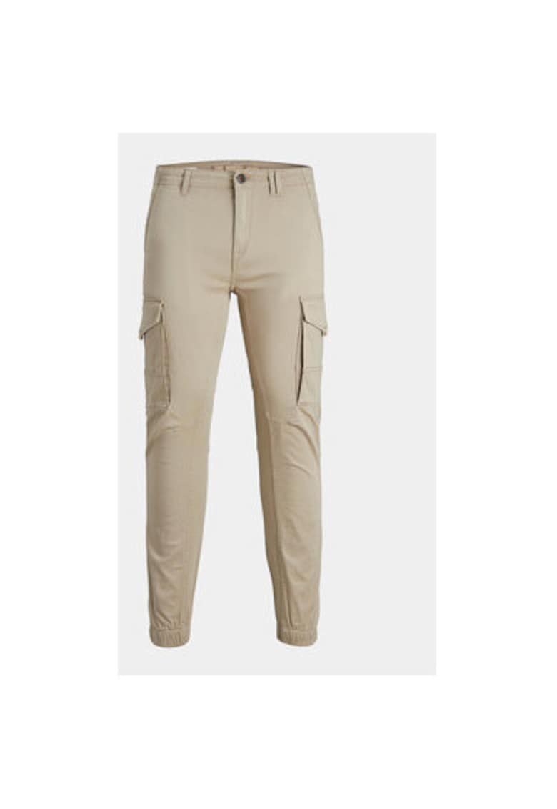 Pantaloni barbati - 303593957 - Bumbac/Bumbac - Bej - Bej