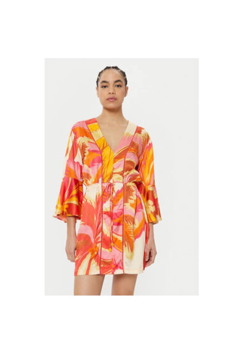 Rochie dama - 305166265 - Viscoza - Portocaliu Rochie dama - 305166265 - Viscoza - Portocaliu