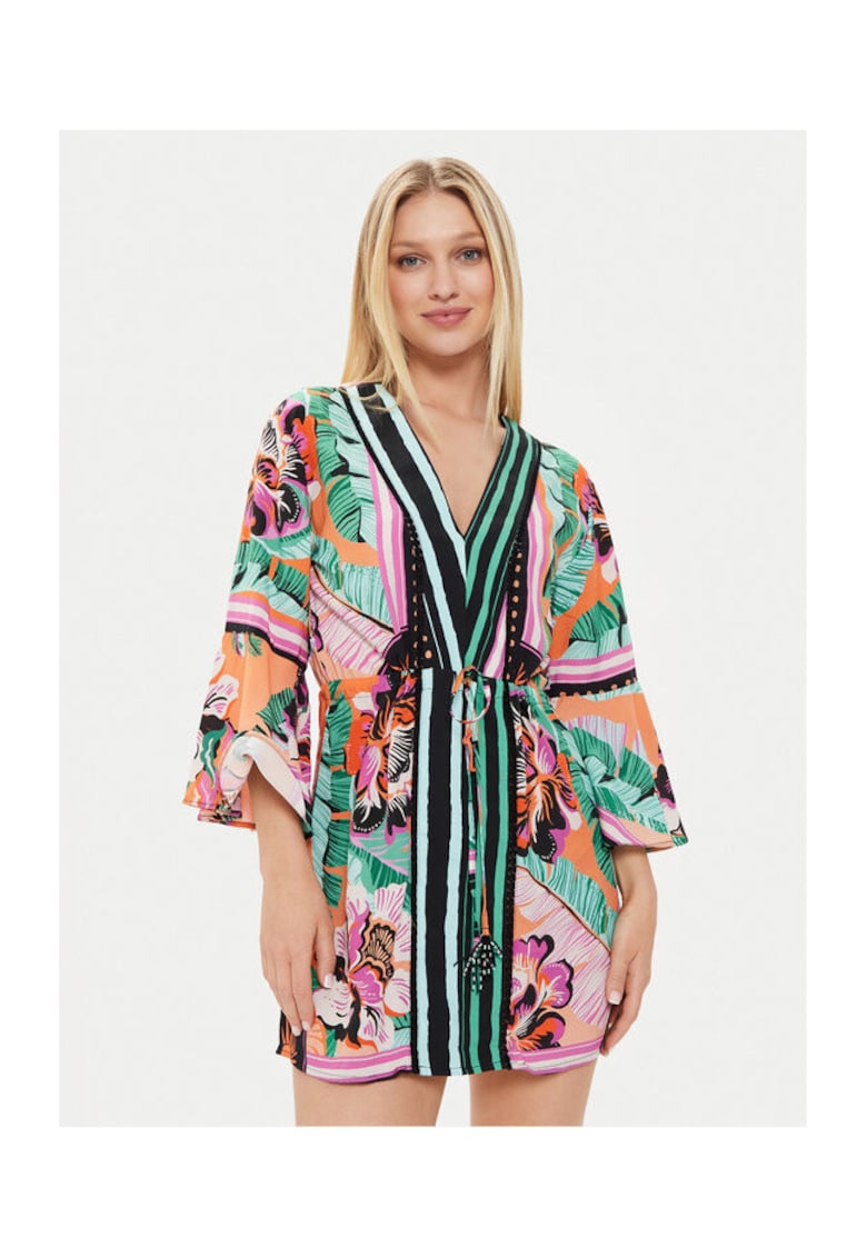 Rochie dama - 304019715 - Viscoza - Multicolor - Multicolor