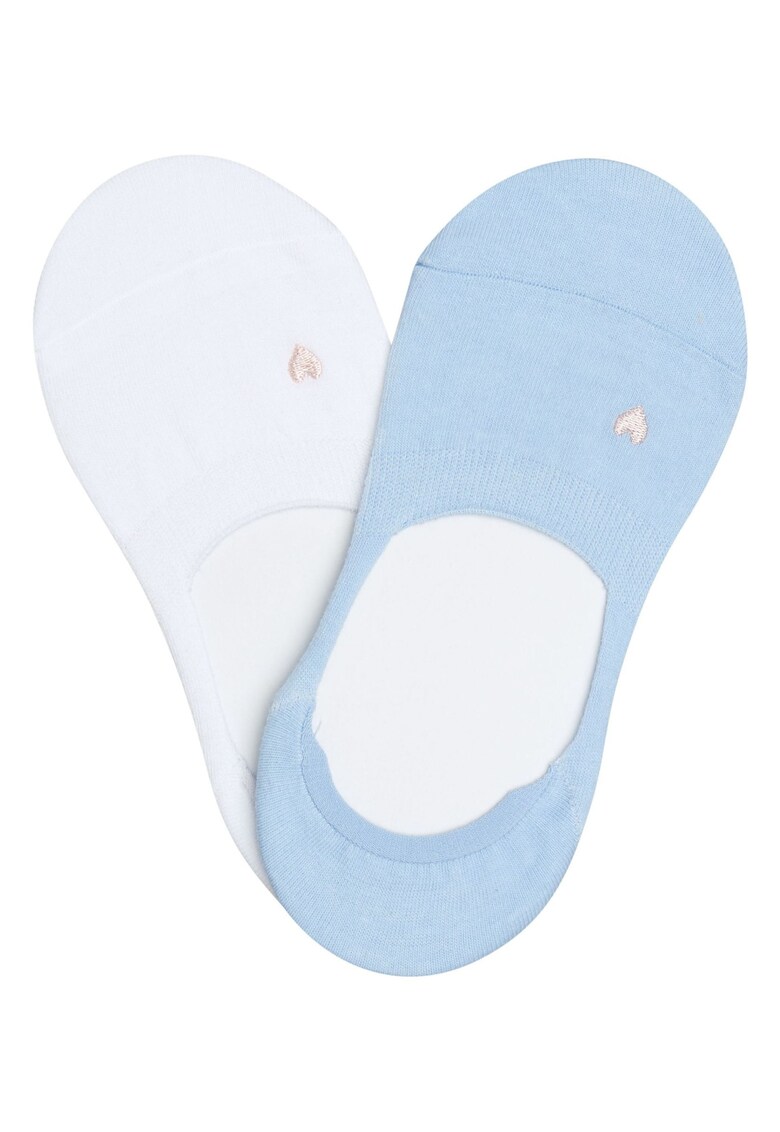 Sosete dama Rivet set de 2 perechi alb - albastru