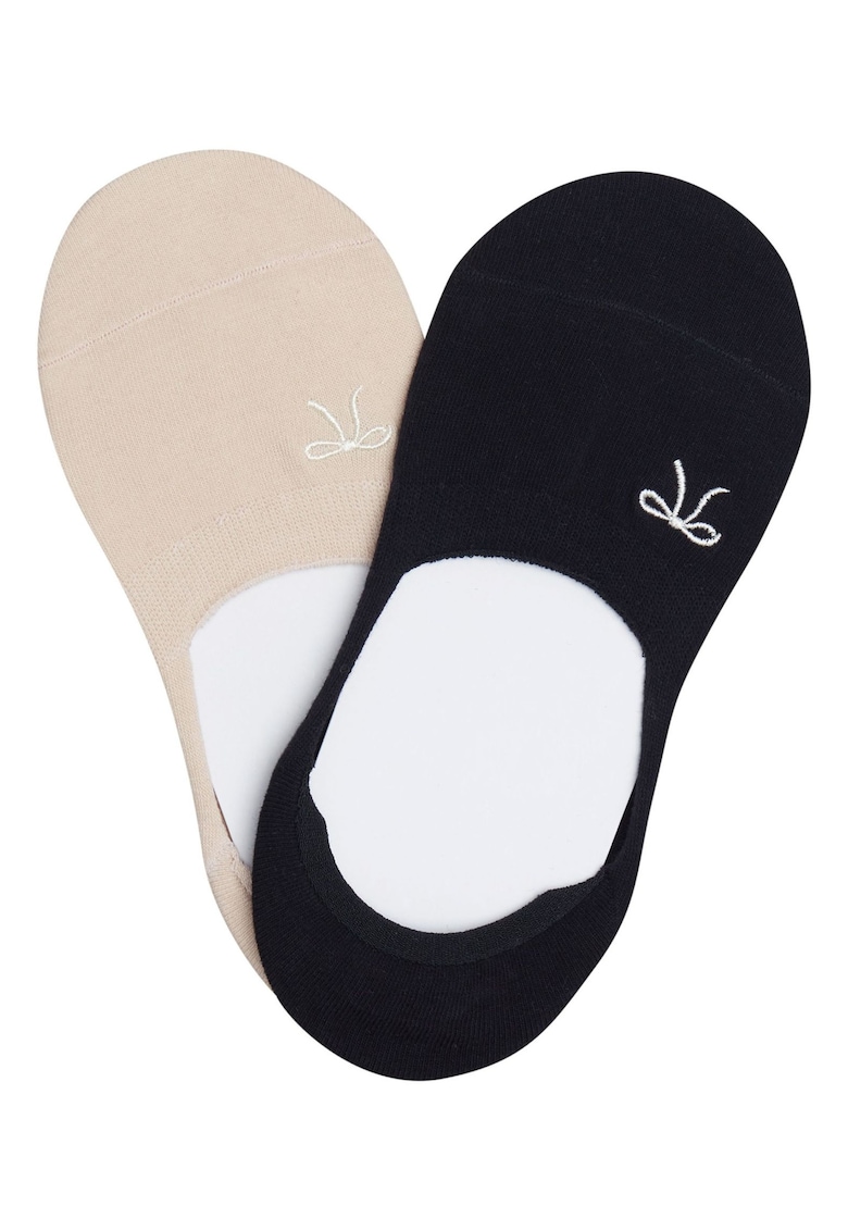 Sosete dama Rivet set de 2 perechi negru - alb