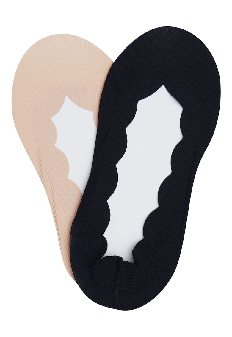 Sosete dama Rowdy set de 2 perechi negru - bej - Negru