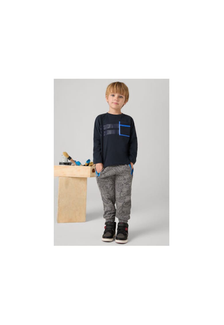 Pantaloni baieti -  304326318 - Bumbac/Poliester - Gri