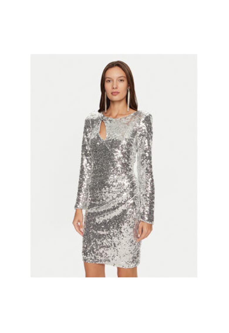 Rochie dama - 304996238 - Poliester reciclat - Argintiu