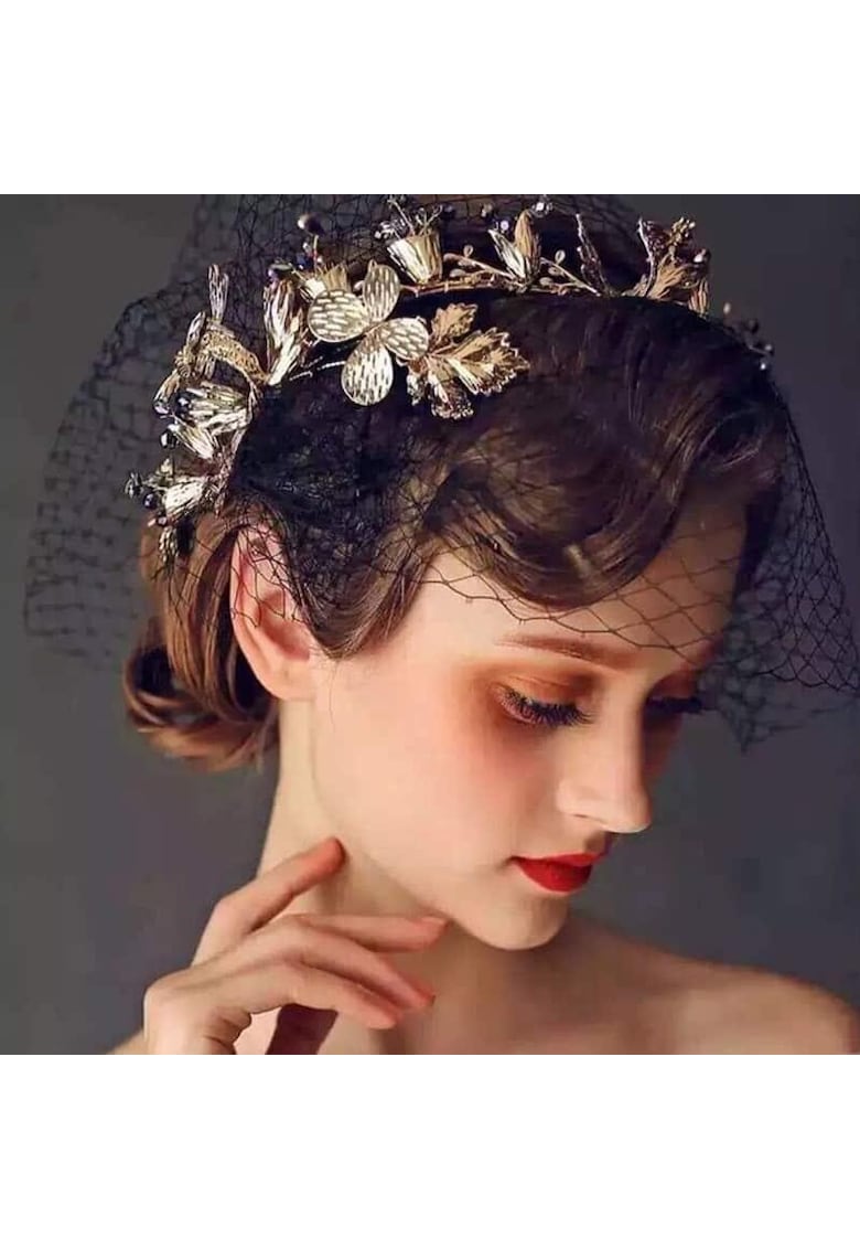 Accesoriu par - modelator - cu frunze aurii - Magreth C1 -