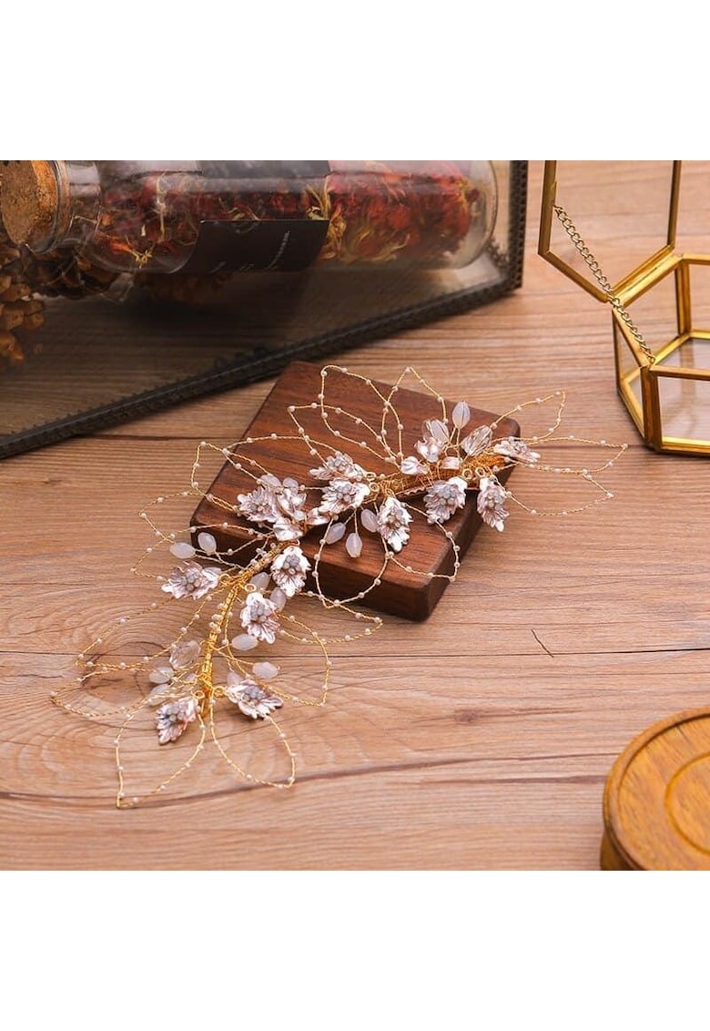 Accesoriu par - auriu - cu flori - Magaretha C4 - Accesoriu par - auriu - cu flori - Magaretha C4 -