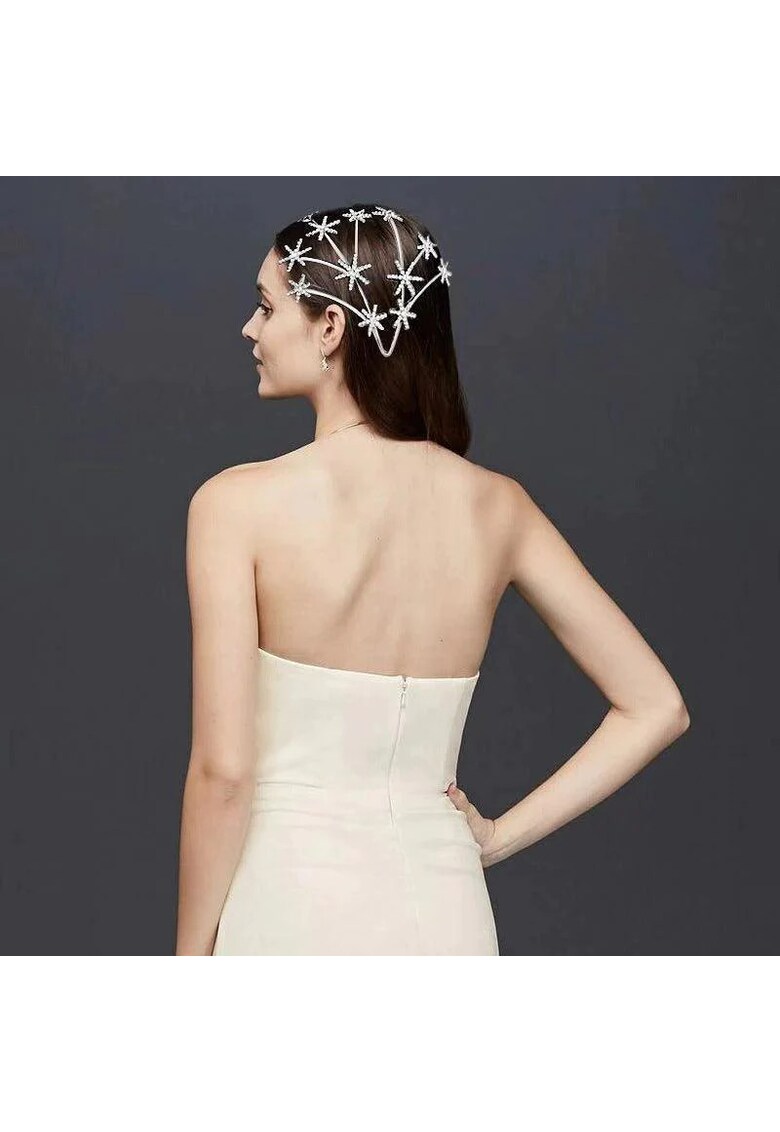 Accesoriu par - argintiu - cu pietre si stelute - Sommar C3 -