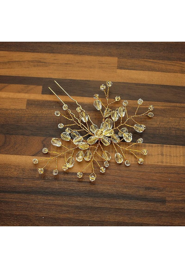 Accesoriu par - auriu - tip ac - cu margelute - Anneka C6 -