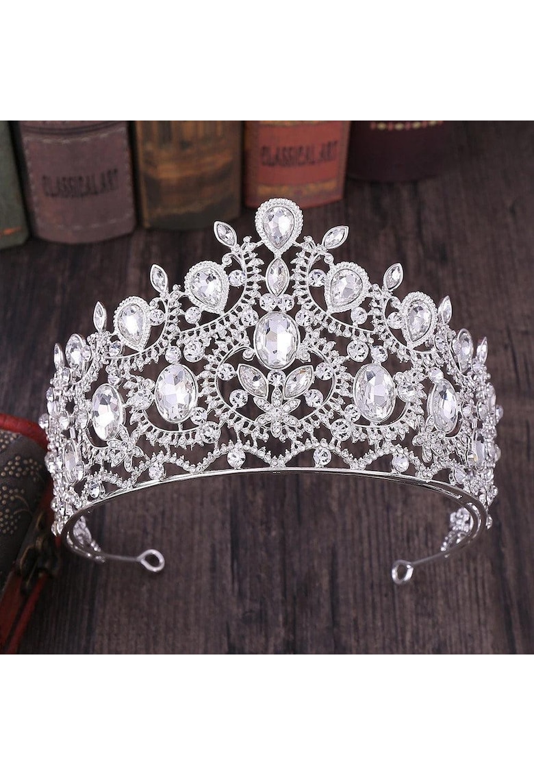 Coronita argintie - cu pietre - Amabel C6 -