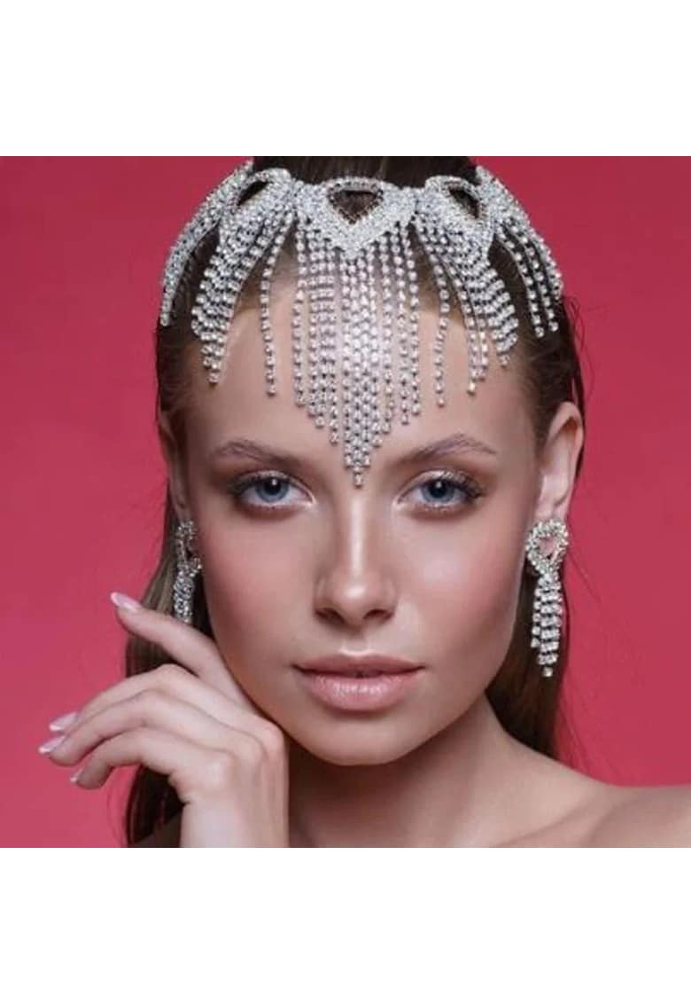 Accesoriu de cap - argintiu - cu pietre - Aloys C21 -