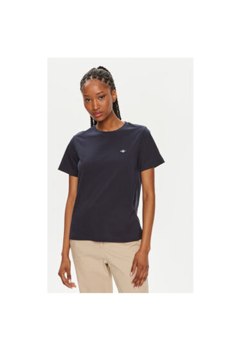 Tricou dama - 304005619 - Bumbac - Albastru - Albastru