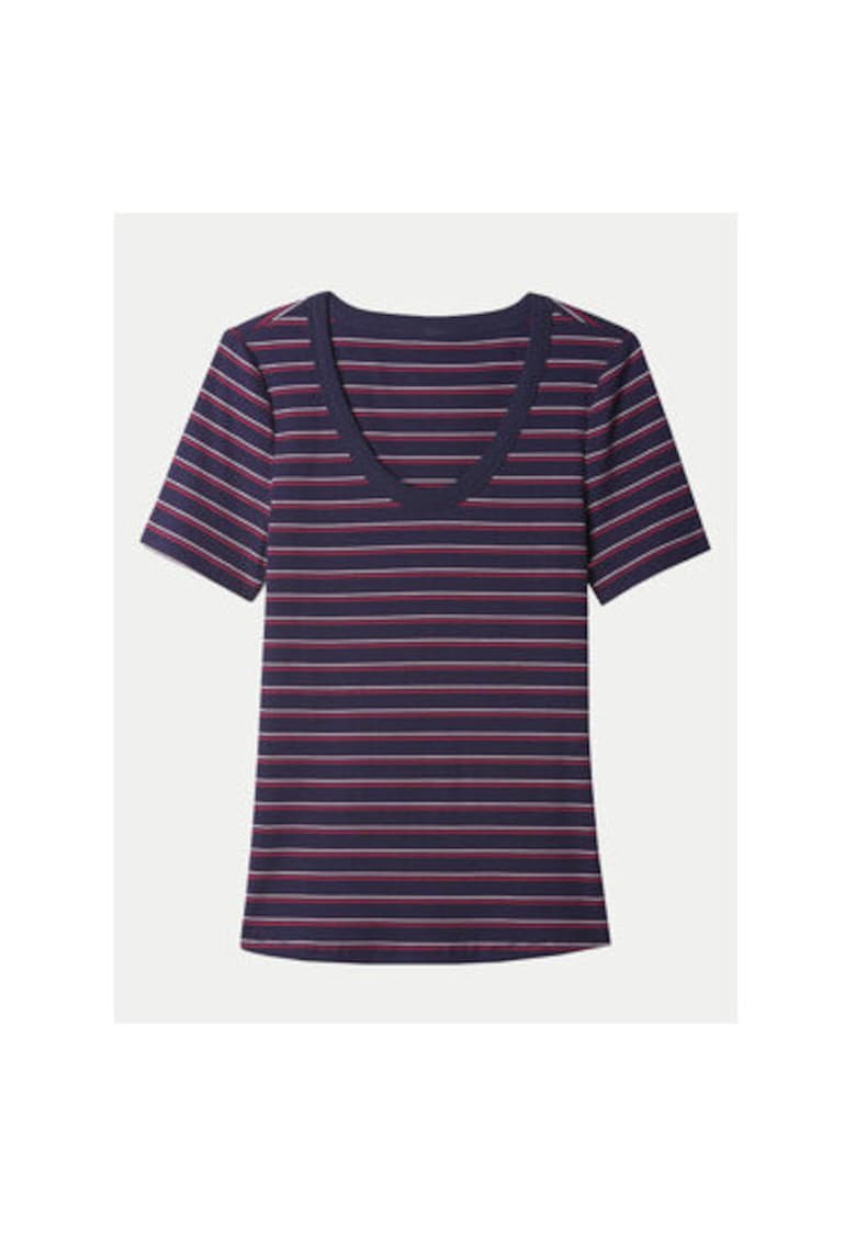 Tricou dama -  304454417 - Bumbac - Albastru