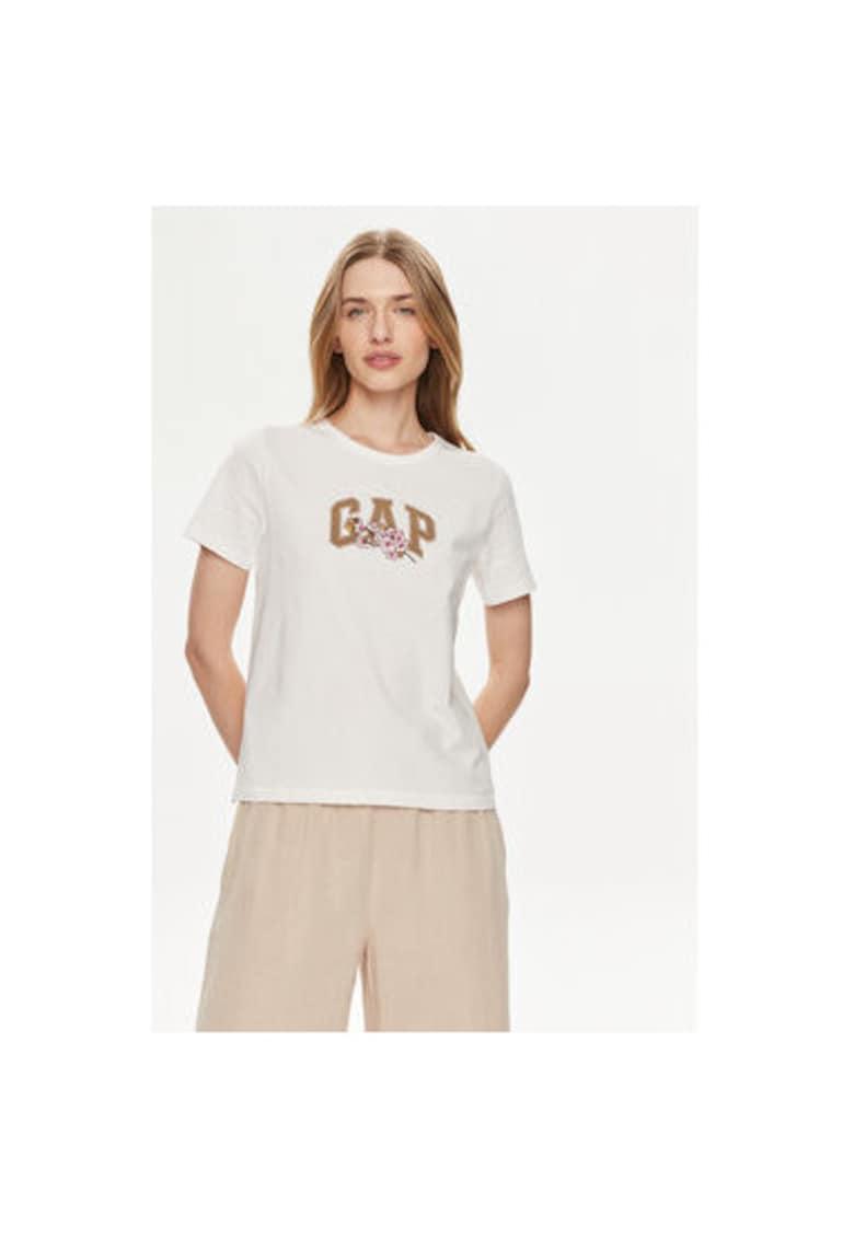 Tricou dama -  304357824 - Bumbac organic - Alb