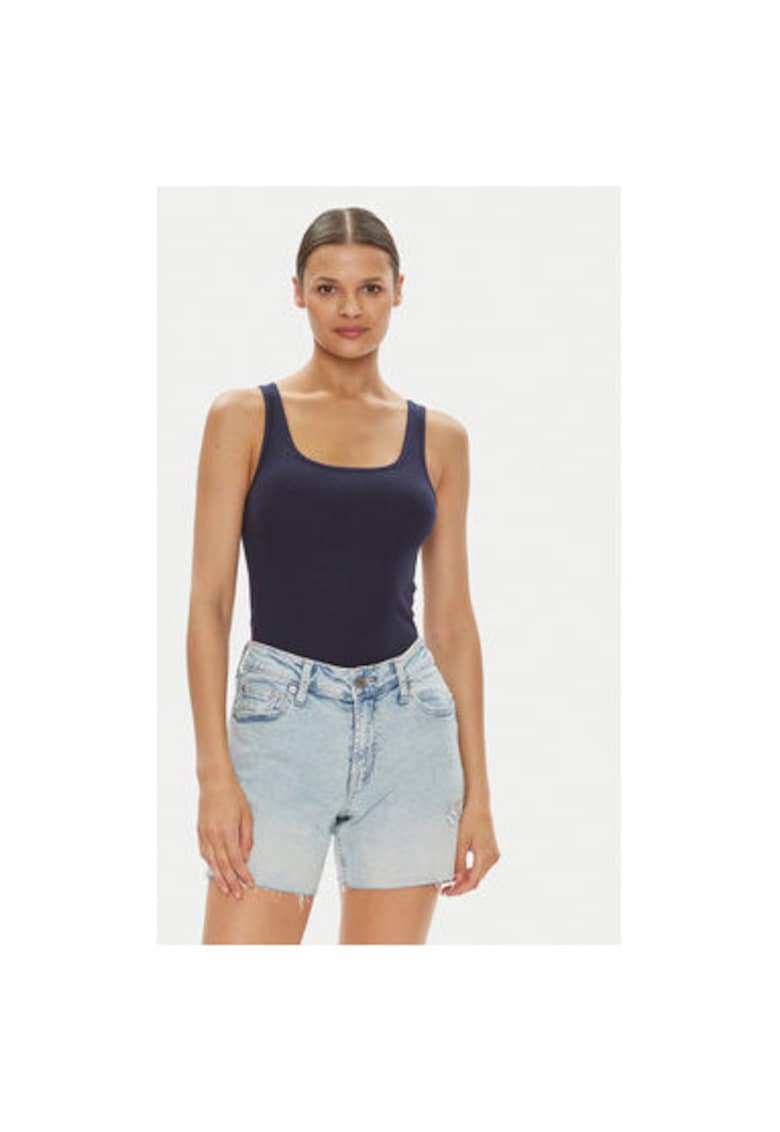 Tricou dama - 304508394 - Bumbac/Poliester - Albastru