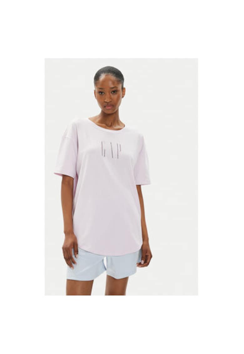 Tricou dama - 304508585 - Bumbac - Violet