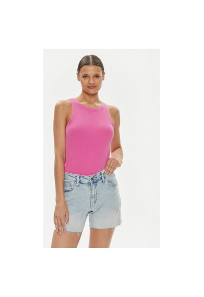 Tricou dama - 304508417 - Bumbac - Roz