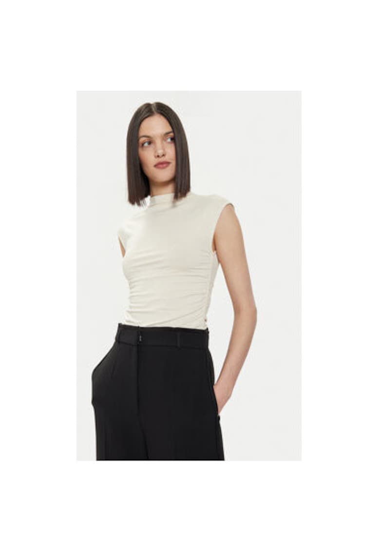 Tricou dama -  304351600 - Viscoza - Bej