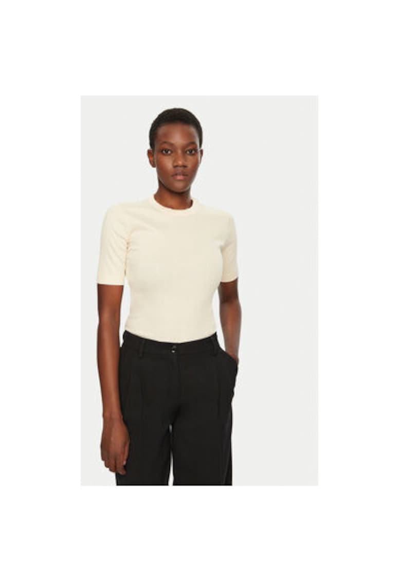 Tricou dama - 305031471 - Bumbac organic - Bej