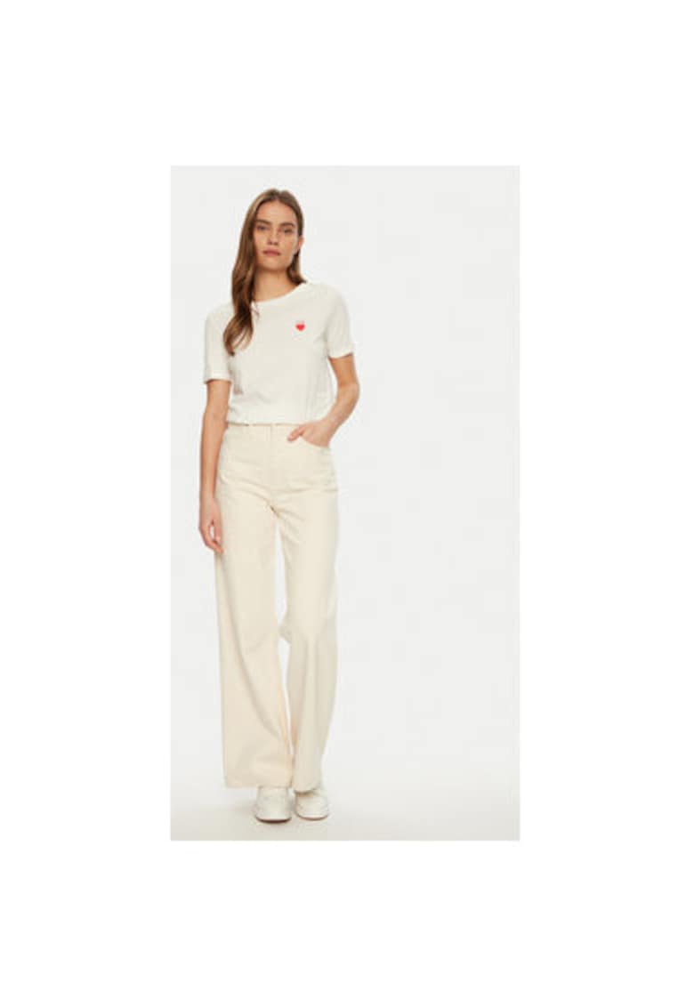 Tricou dama - 304913198 - Bumbac - Alb