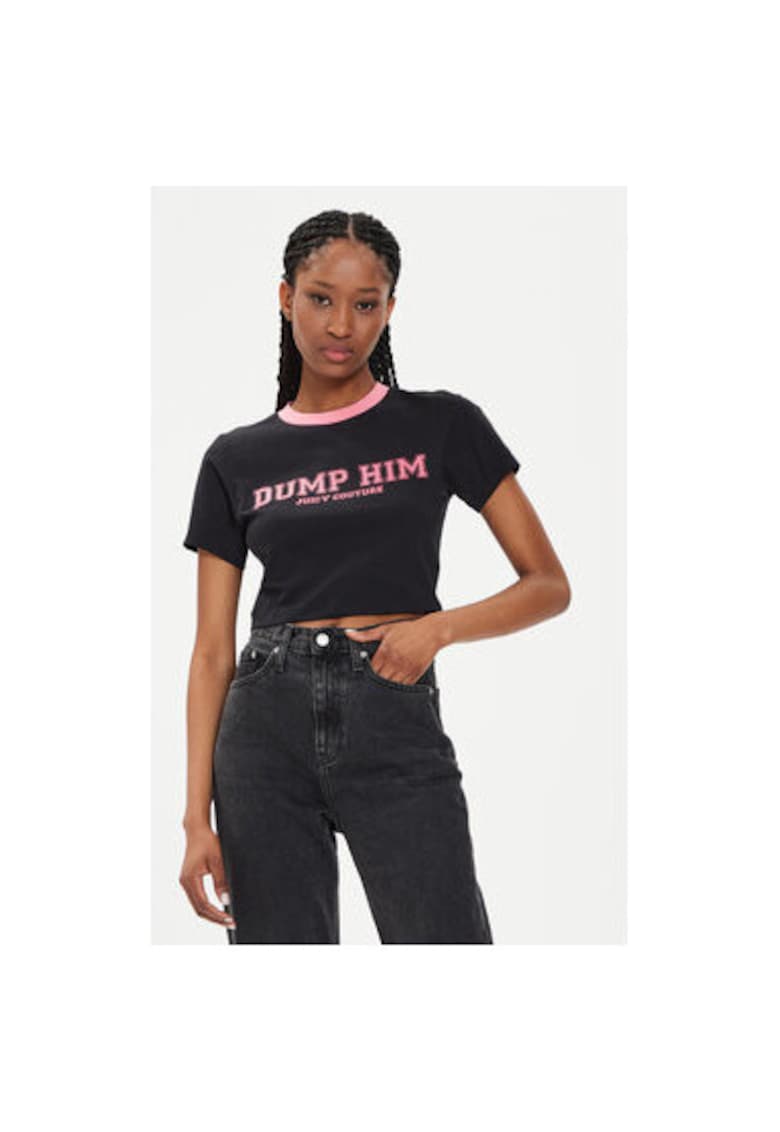 Tricou dama -  303896669 - Bumbac - Negru