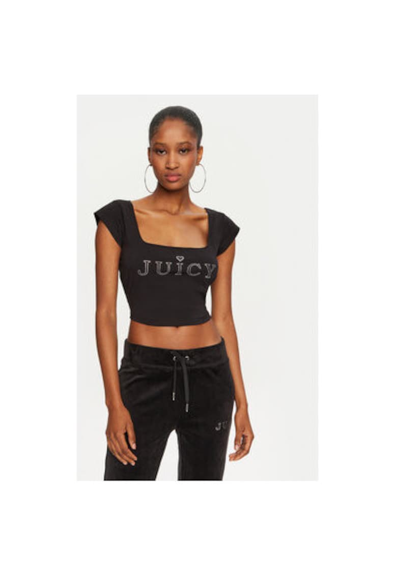 Tricou dama - 304462160 - Bumbac - Negru