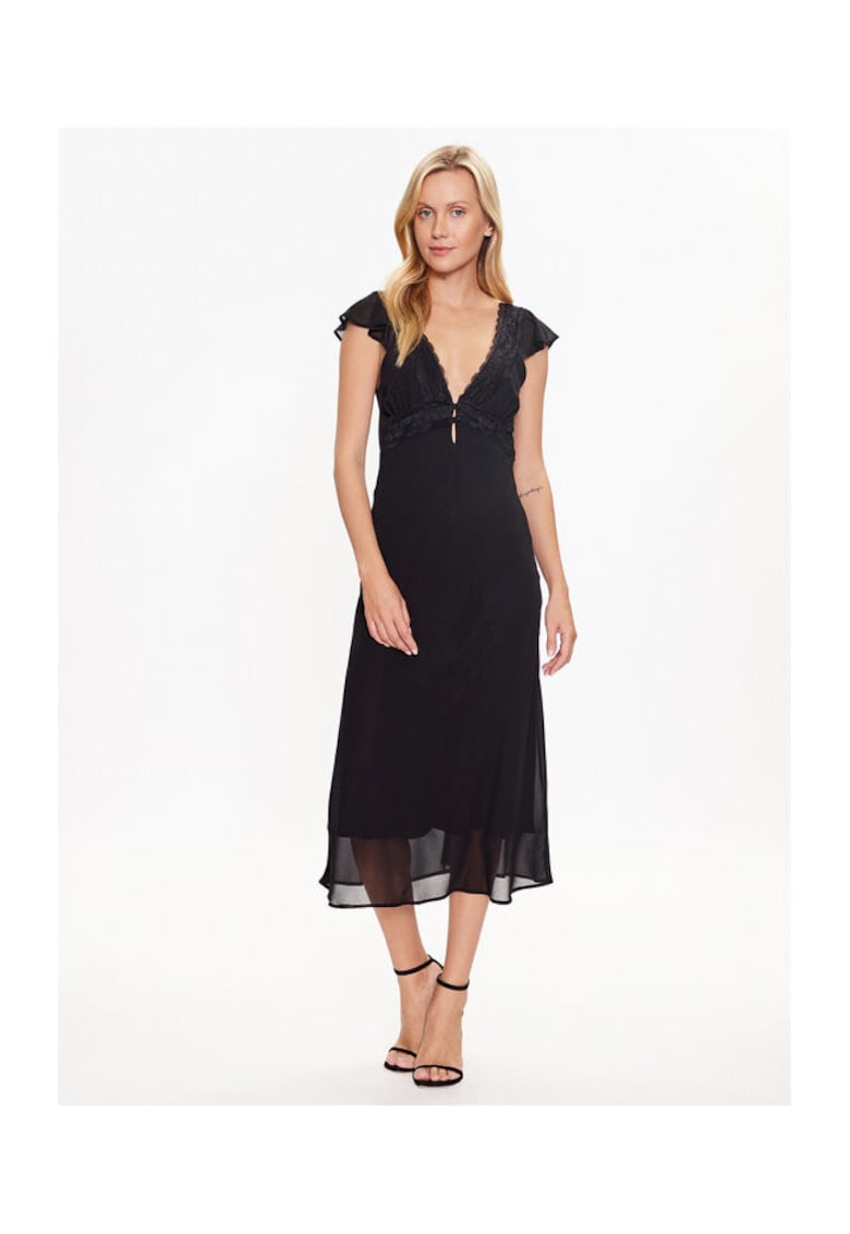 Rochie dama - 302820320 - Poliester - Negru - Negru