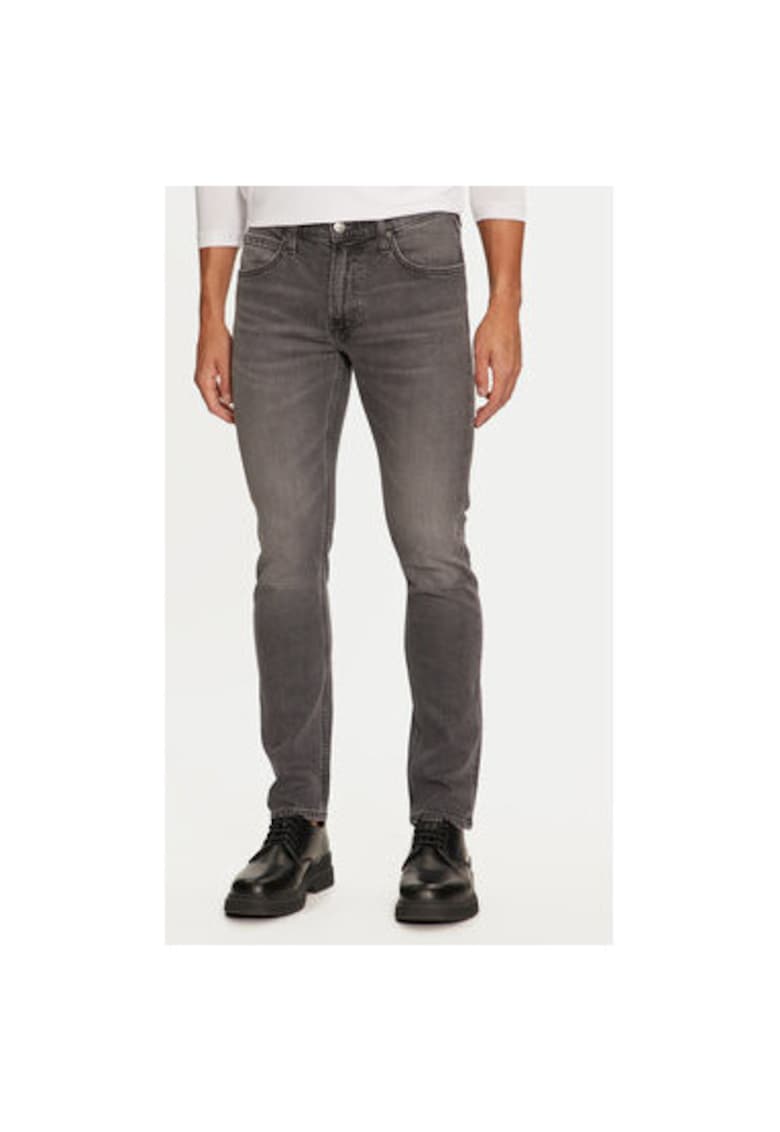 Blugi Barbati - 304285370 - Bumbac - Elastan - Gri - Gri