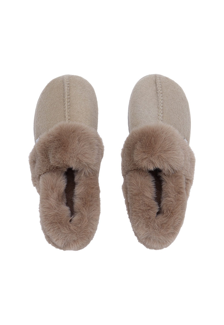 Papuci de casa Jaylee - Bej