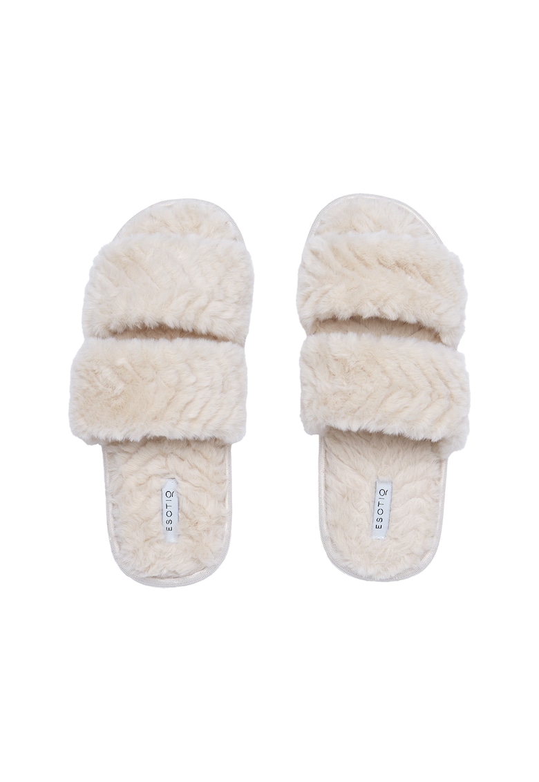 Papuci de casa Jacie - Bej 37