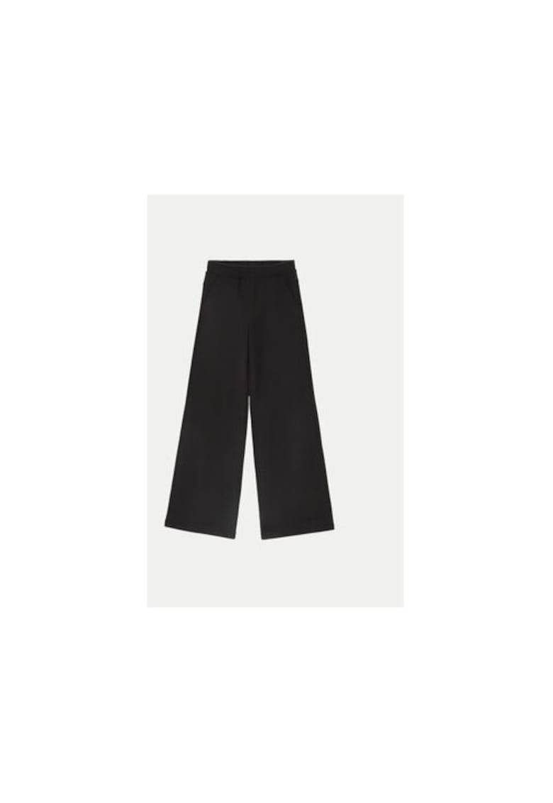 Pantaloni fete - 304480904 - Bumbac - Negru - Negru