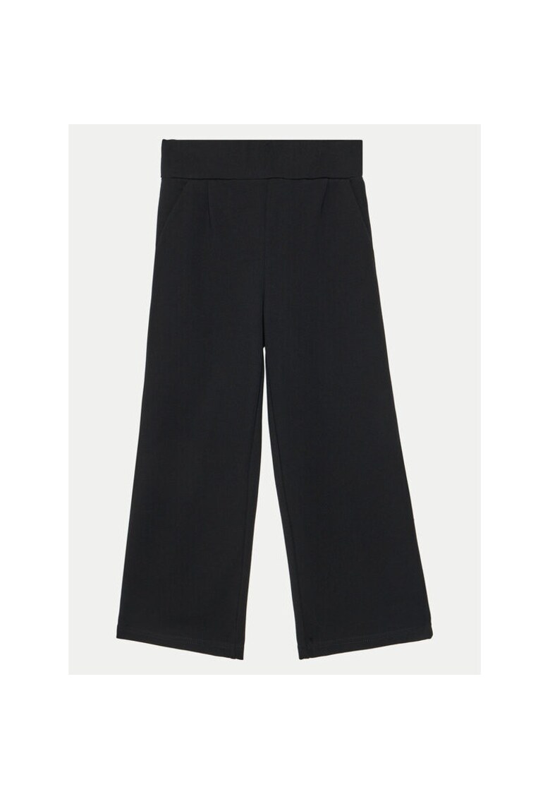 Pantaloni fete - 304718298 - Viscoza/Nylon - Negru - Negru