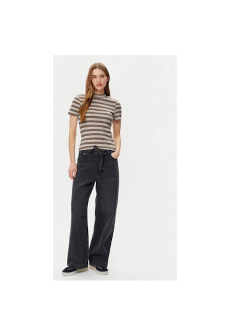 Tricou dama - 304808067 - Bumbac - Gri - Gri