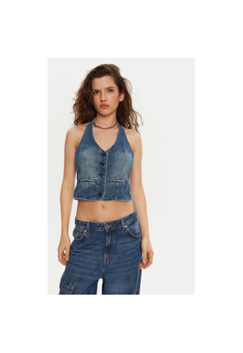 Tricou dama - 304214011 - Bumbac - Albastru Tricou dama - 304214011 - Bumbac - Albastru