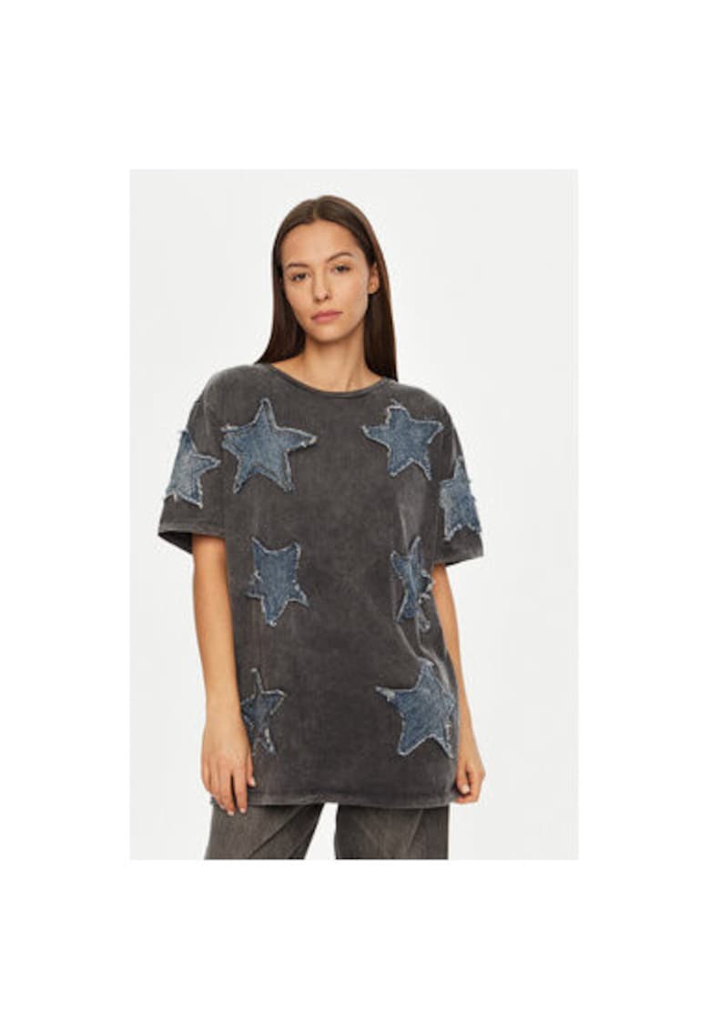 Tricou dama - 304604331 - Bumbac - Gri Tricou dama - 304604331 - Bumbac - Gri