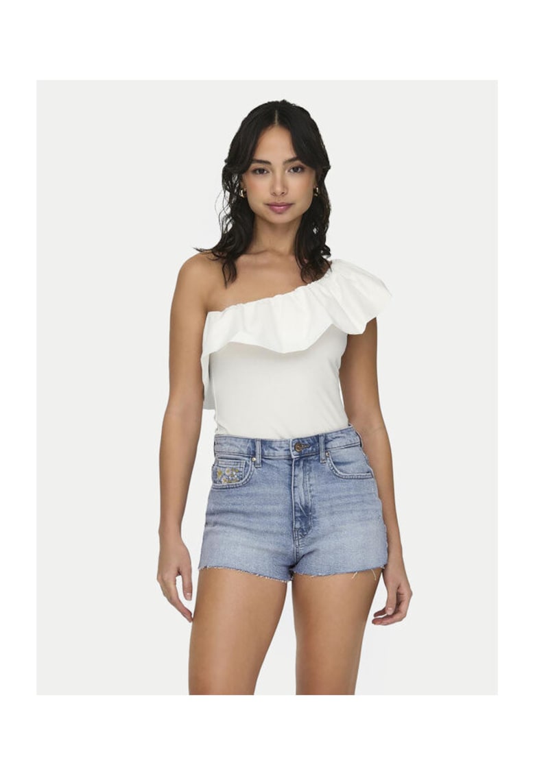 Tricou dama - 303618612 - Bumbac - Alb - Alb