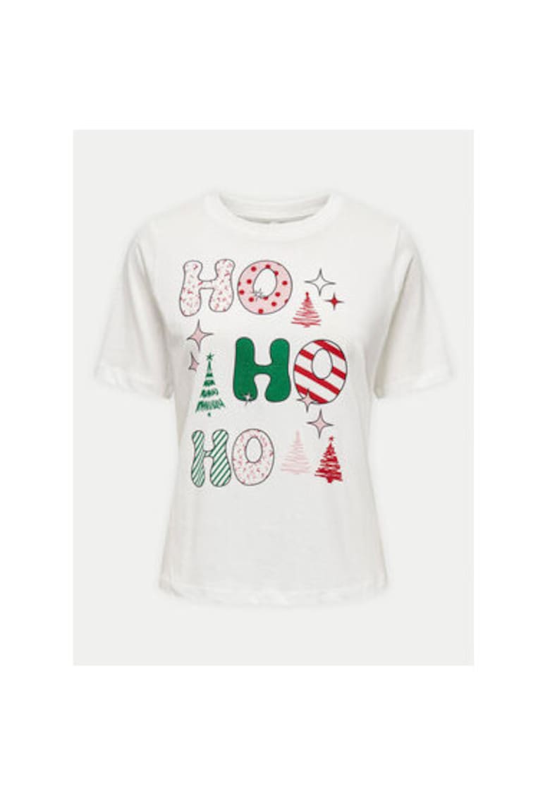 Tricou dama - 304494543 - Bumbac - Alb - Alb