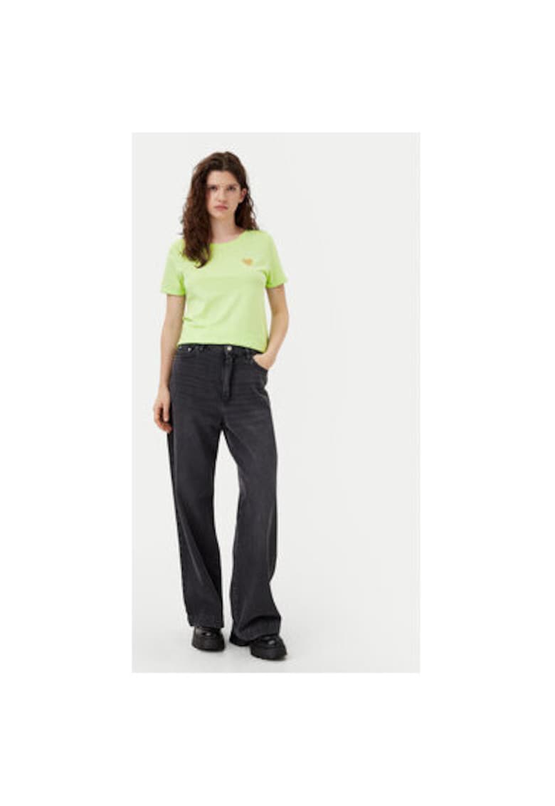 Tricou dama - 304790942 - Bumbac - Verde - Verde