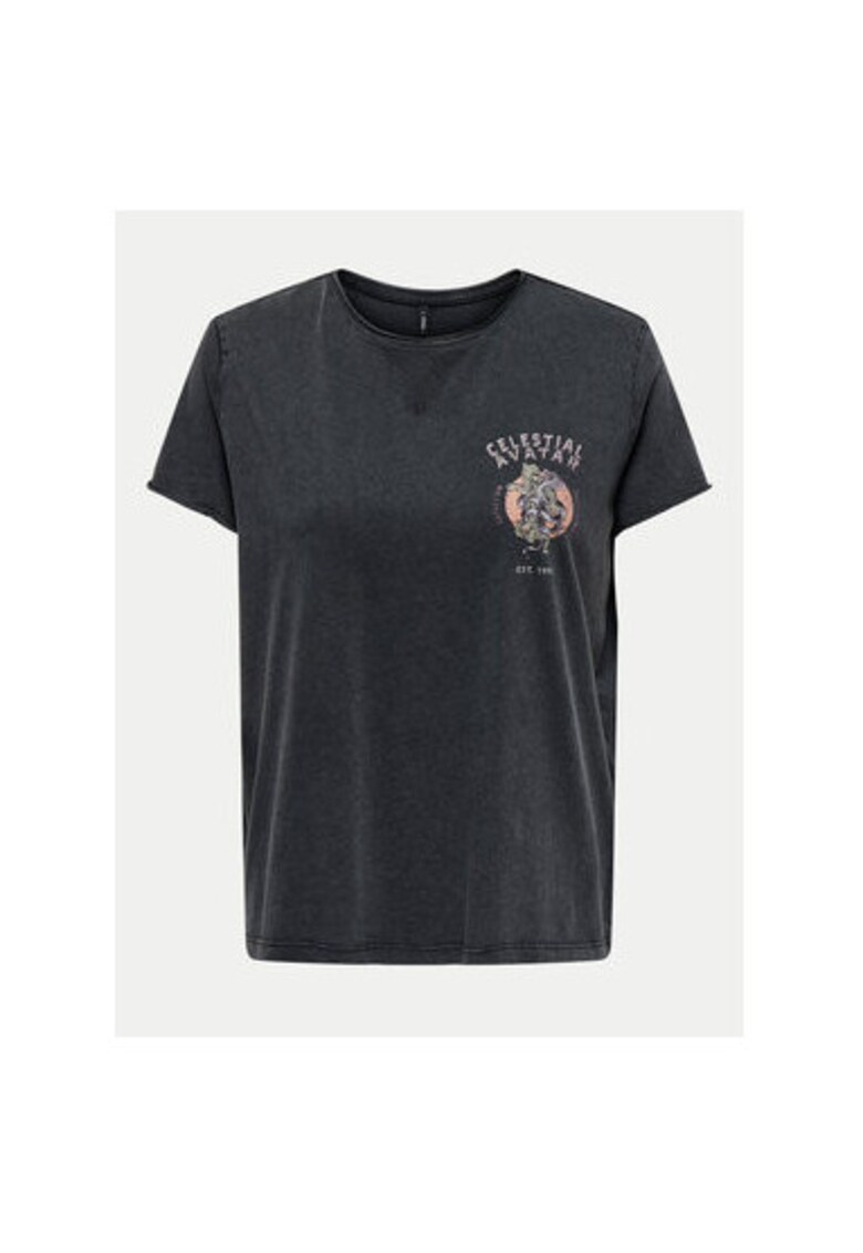 Tricou dama - 304768019 - Bumbac organic - Gri - Gri