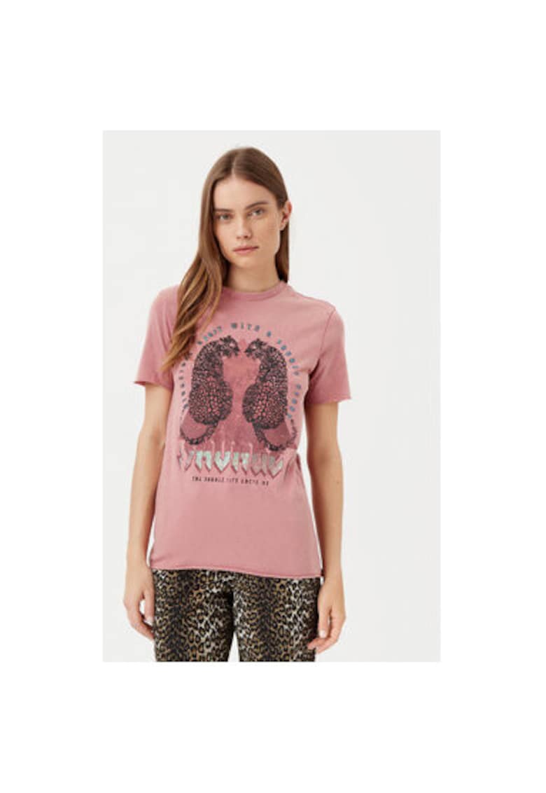 Tricou dama - 304791260 - Bumbac organic - Roz