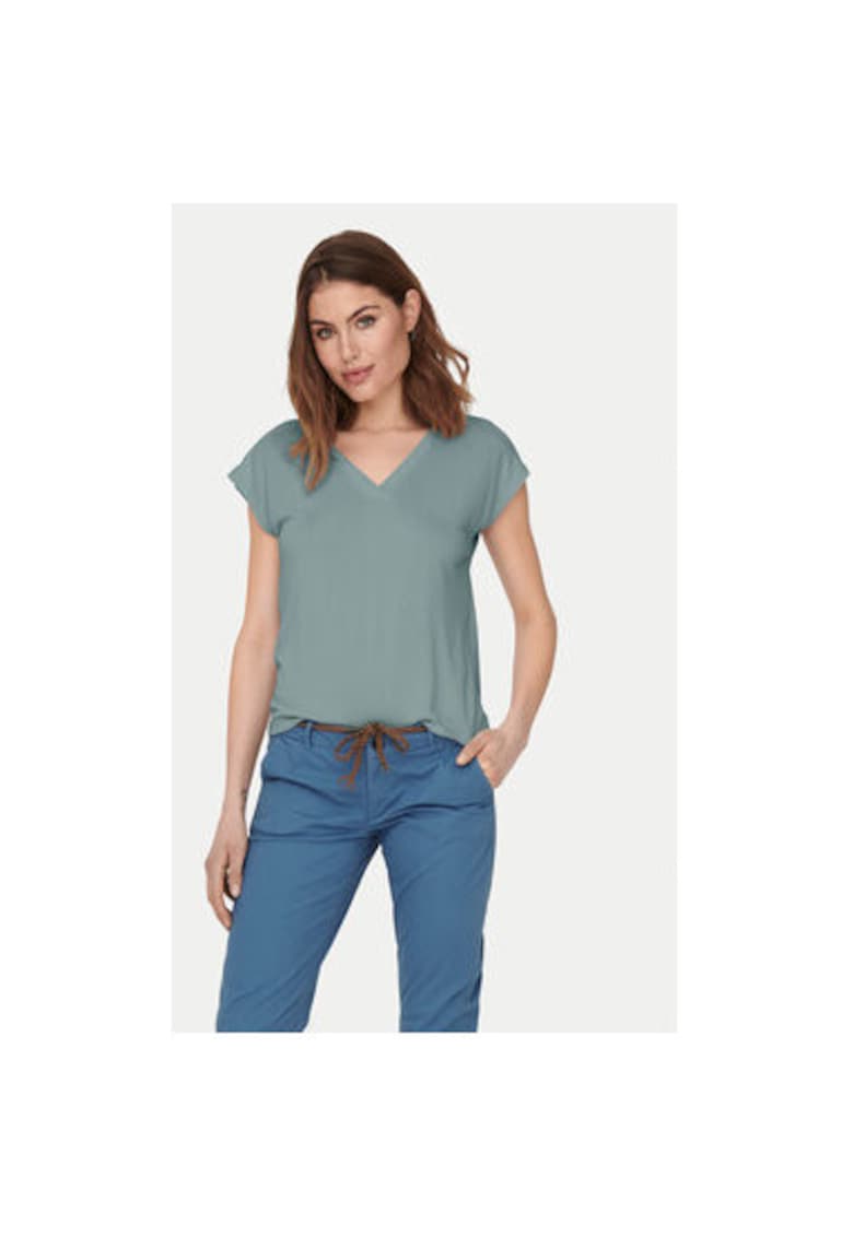 Tricou dama - 304791147 - Modal/Poliester - Verde Tricou dama - 304791147 - Modal/Poliester - Verde