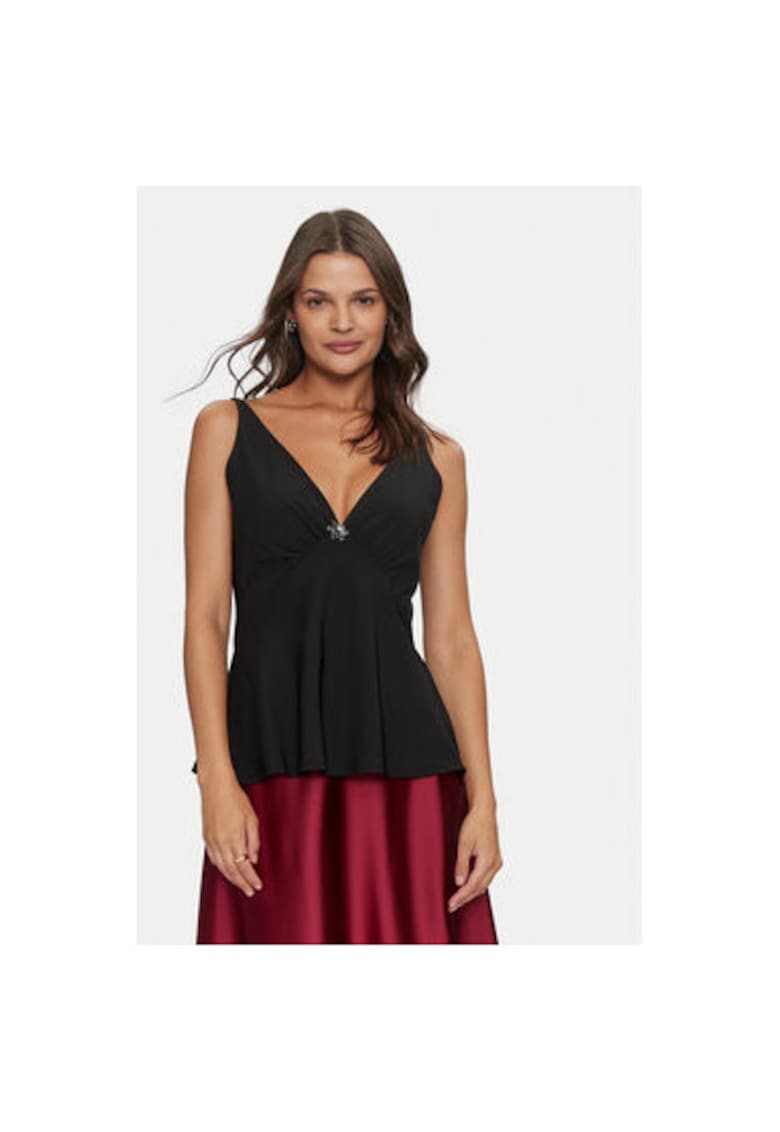 Tricou dama - 304725326 - Poliester - Negru - Negru
