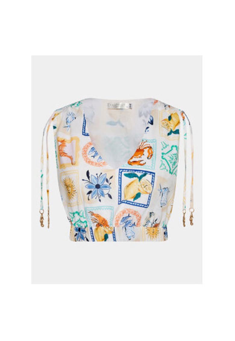 Tricou dama - 303653835 - Bumbac - Multicolor