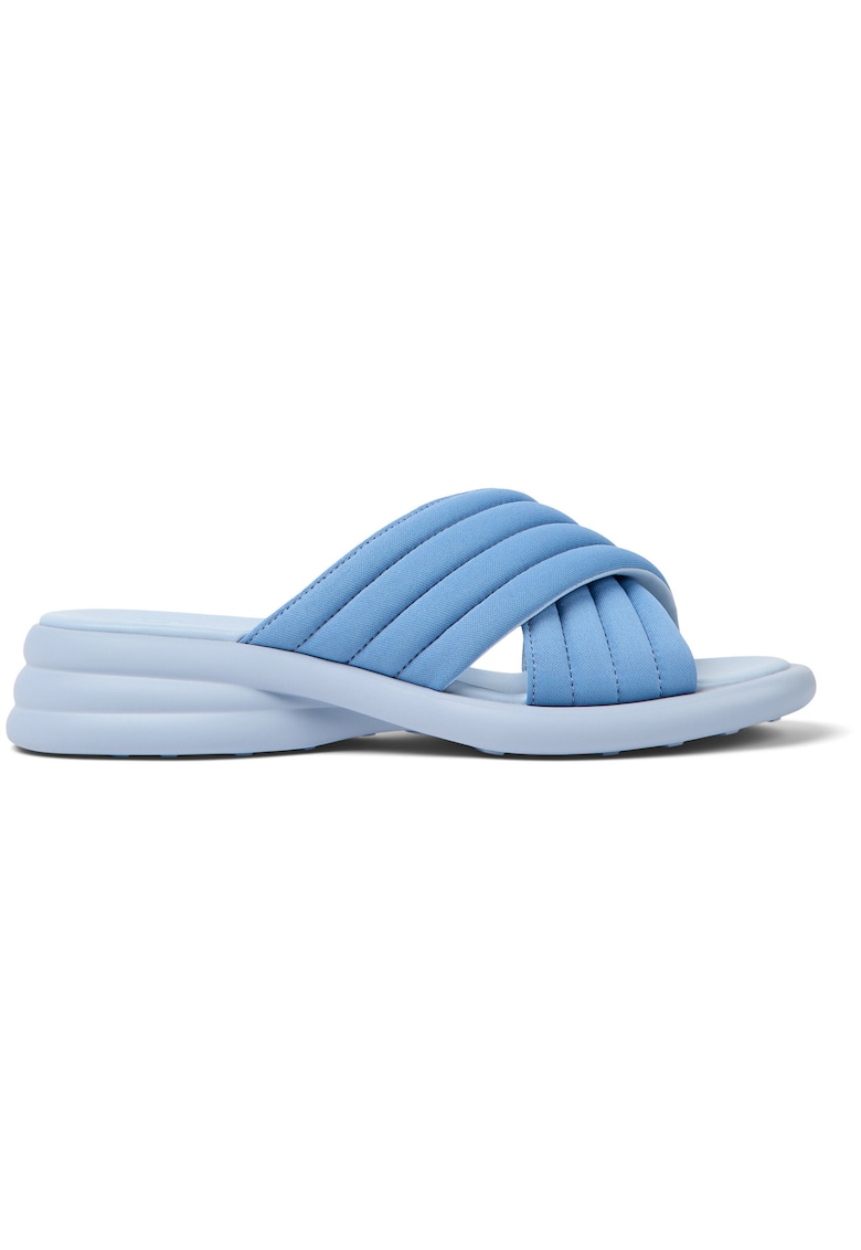 Papuci wedge din material textil Spiro 27483 - Albastru