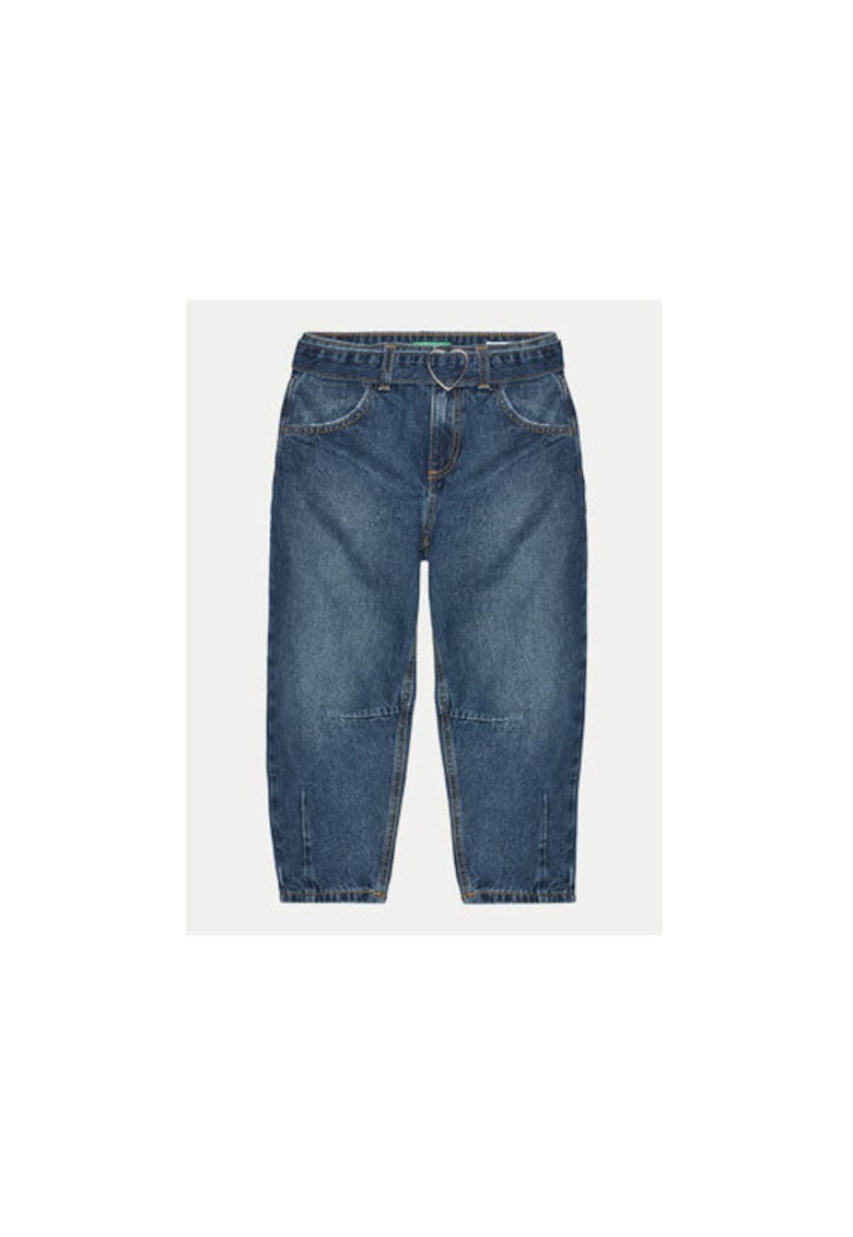 Pantaloni fete - 304279942 - Bumbac - Albastru - Albastru